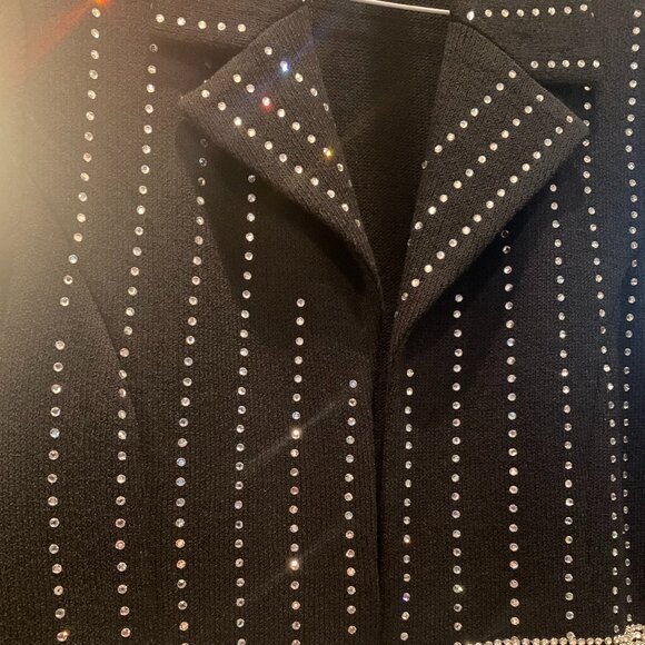 Carissimo Size 12 Ladies Black Bling Evening Jacket - Picture 2 of 4